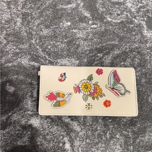 Tory Burch Floral Cream Wallet